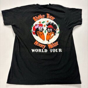 Vintage Black Crowes Shake Your Money Maker World Tour T Shirt Black M/L 90s USA